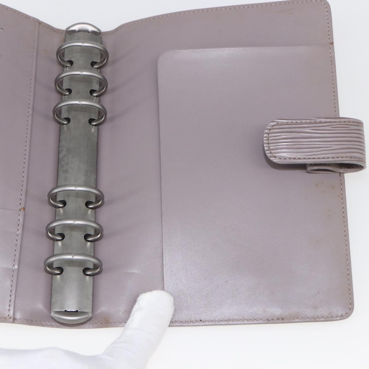 LOUIS VUITTON Epi Agenda MM Day Planner Cover Lilac R2004B LV Auth 159856