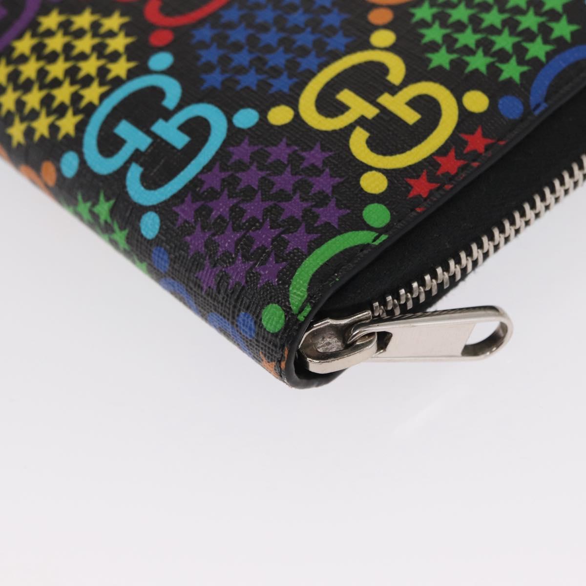 GUCCI GG Psychedelic Long Wallet Multicolor 601079 Auth 159857M