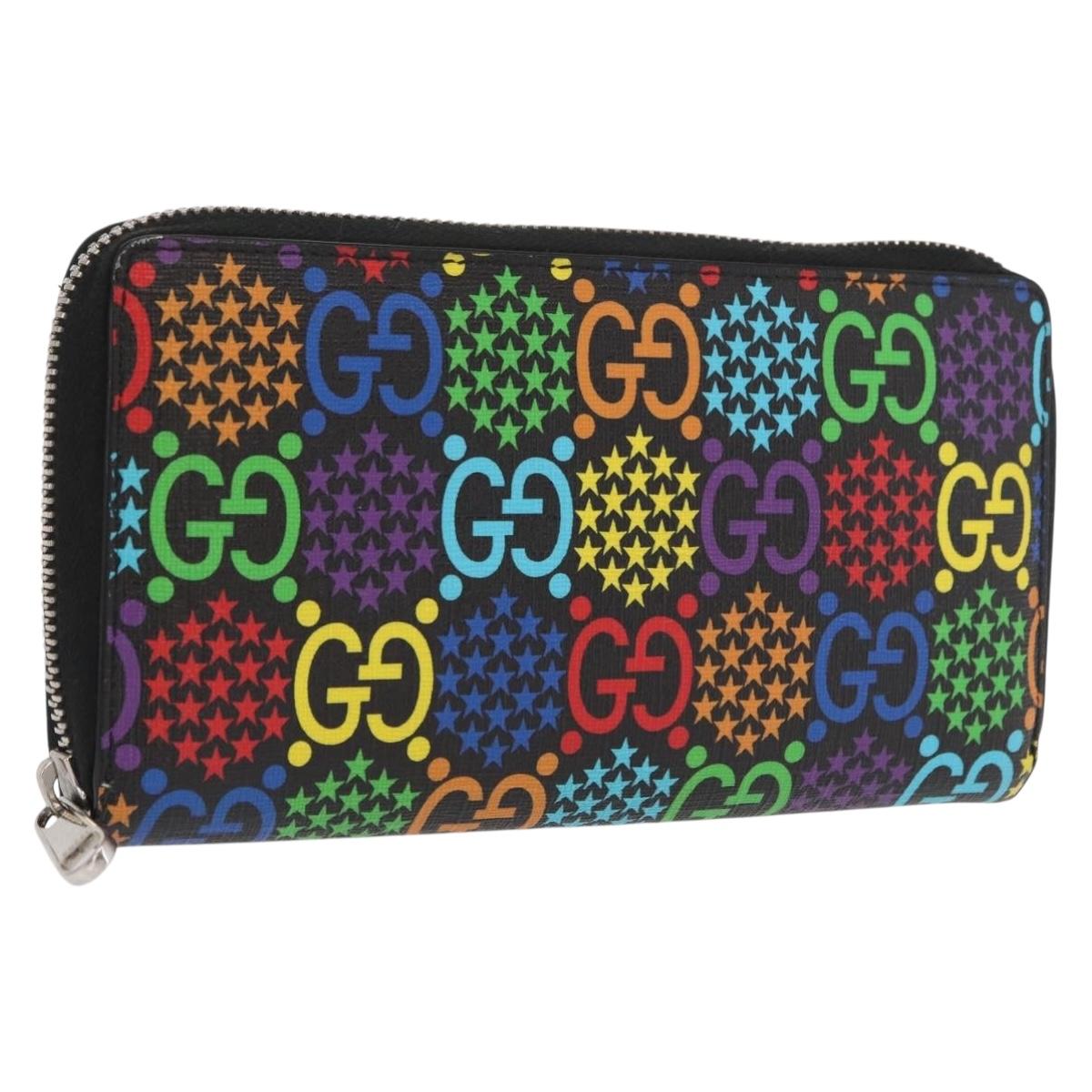 GUCCI GG Psychedelic Long Wallet Multicolor 601079 Auth 159857M