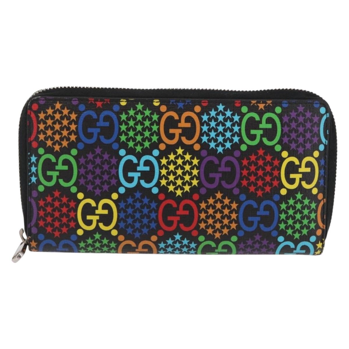 GUCCI GG Psychedelic Long Wallet Multicolor 601079 Auth 159857M