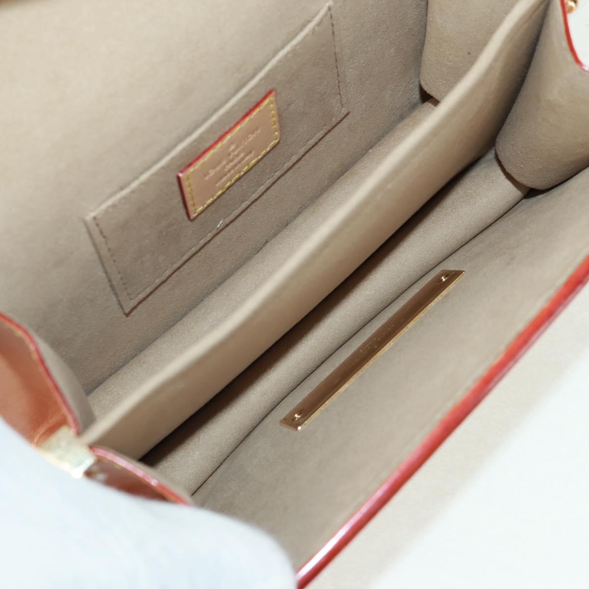 LOUIS VUITTON Monogram Laminated Jacquard Daufine MINI Gold M22826 Auth159872SAM