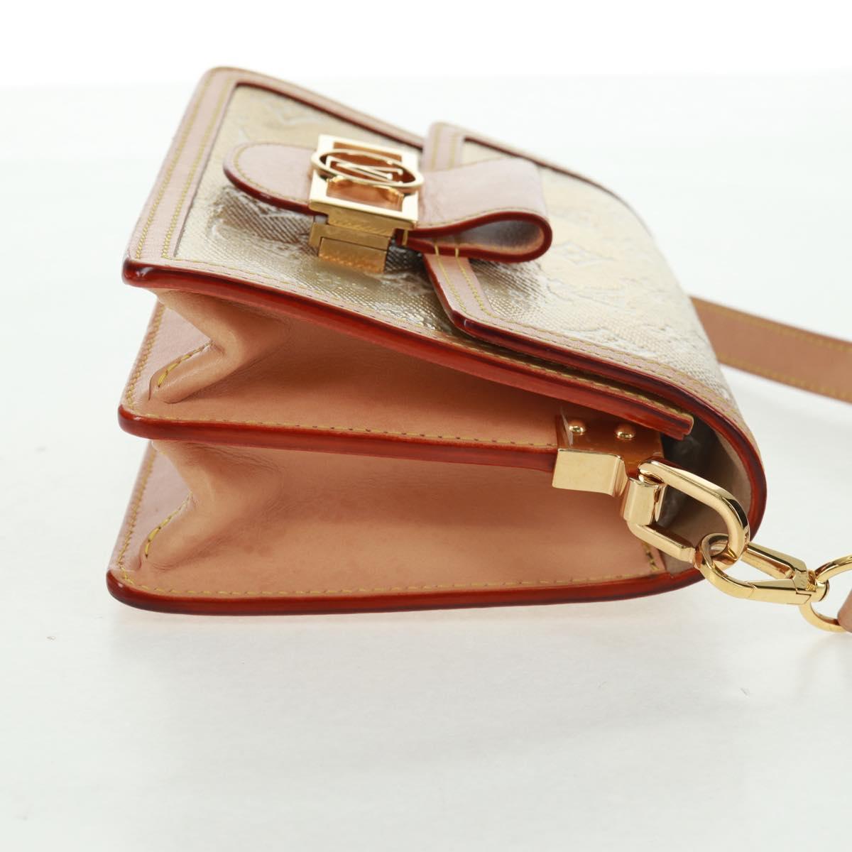 LOUIS VUITTON Monogram Laminated Jacquard Daufine MINI Gold M22826 Auth159872SAM