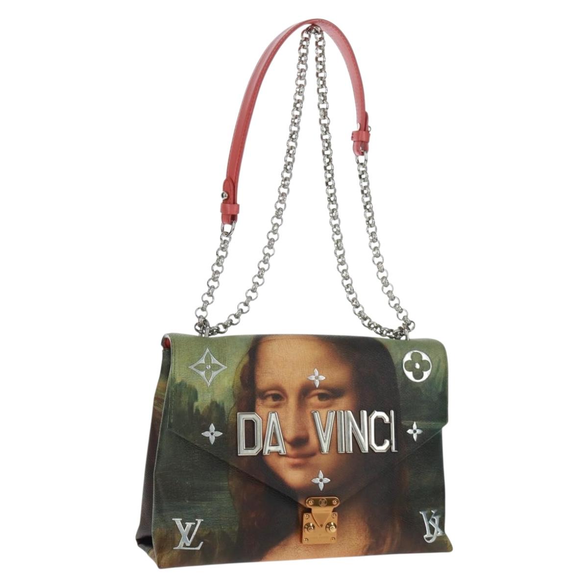 LOUIS VUITTON Masters Collection Mona Lisa Pochette Chain Bag Pink Auth159873SAM