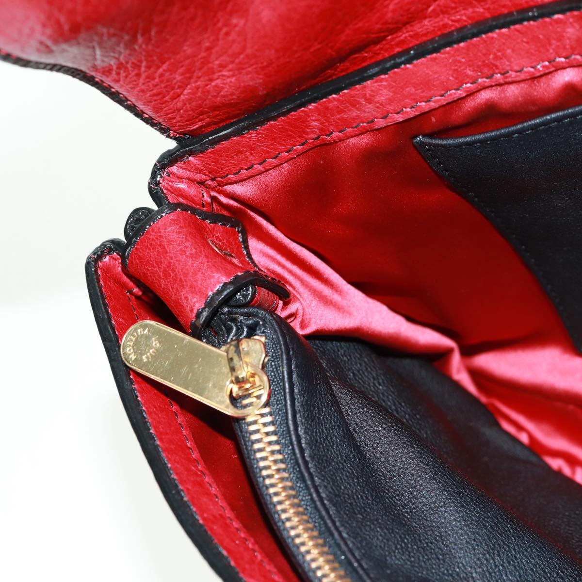 LOUIS VUITTON Monogram Clutch Bag Red LV Auth 159874SAV