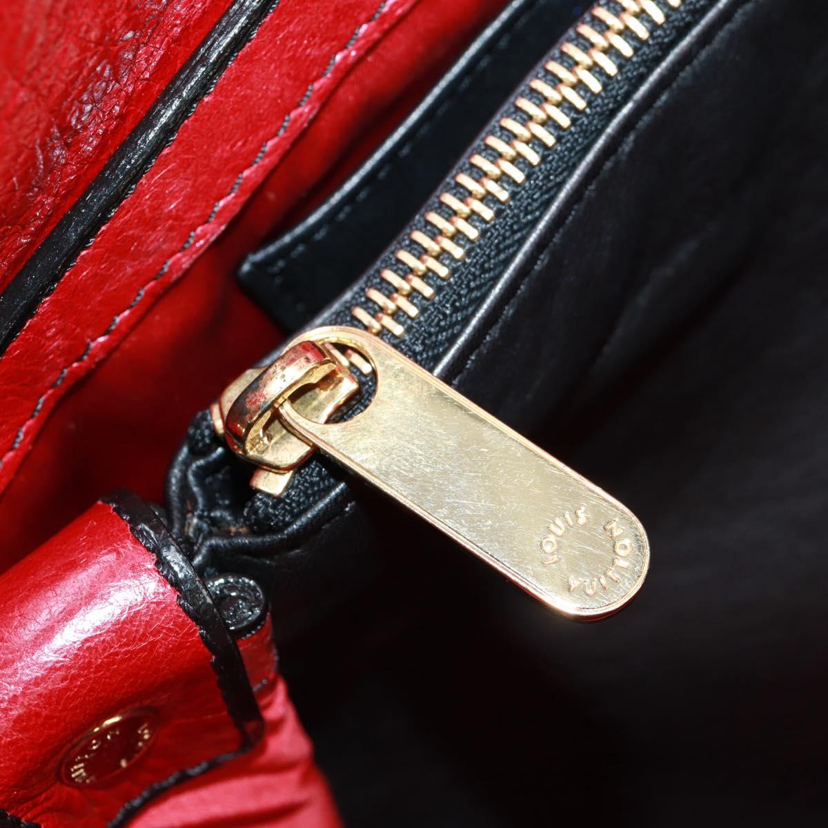 LOUIS VUITTON Monogram Clutch Bag Red LV Auth 159874SAV