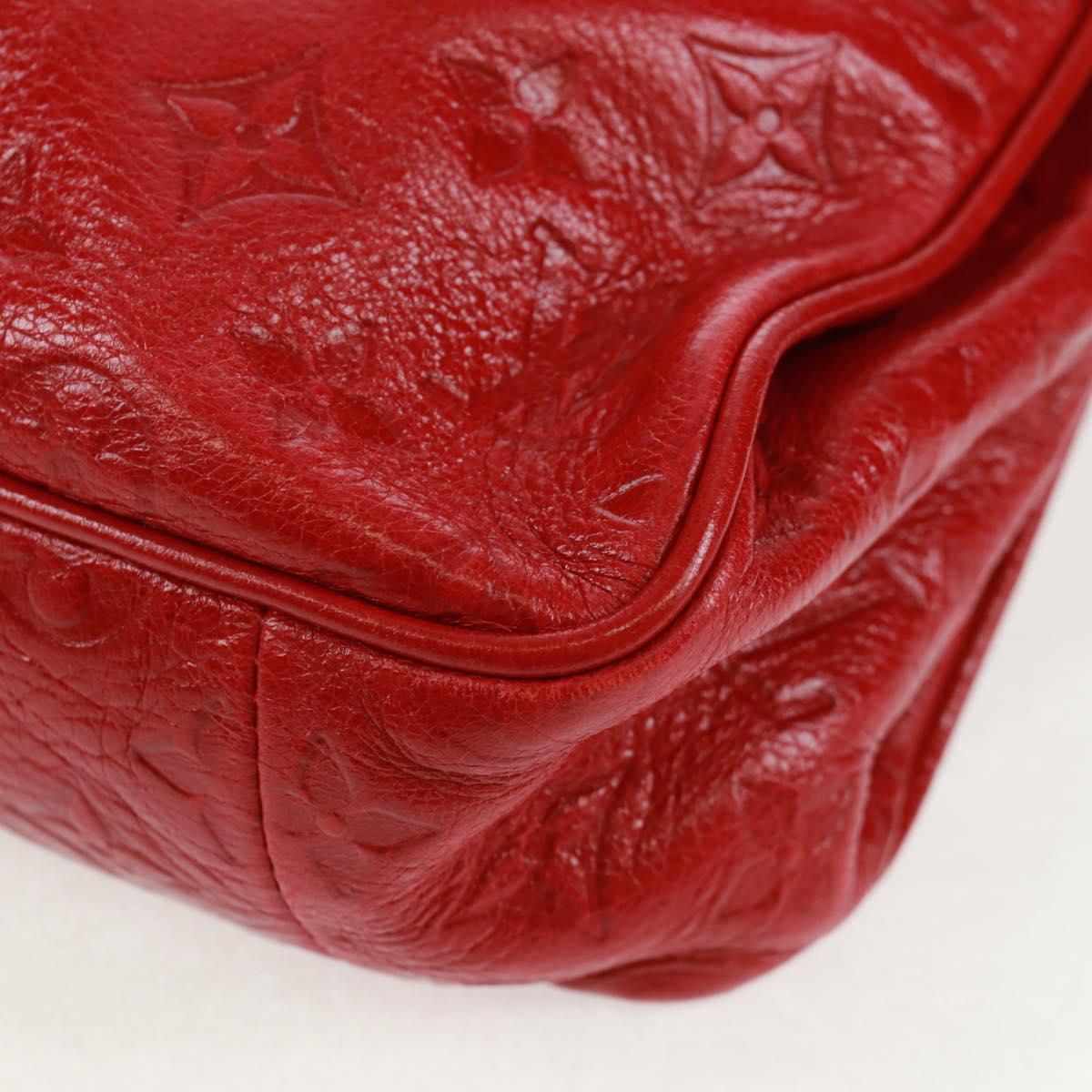 LOUIS VUITTON Monogram Clutch Bag Red LV Auth 159874SAV
