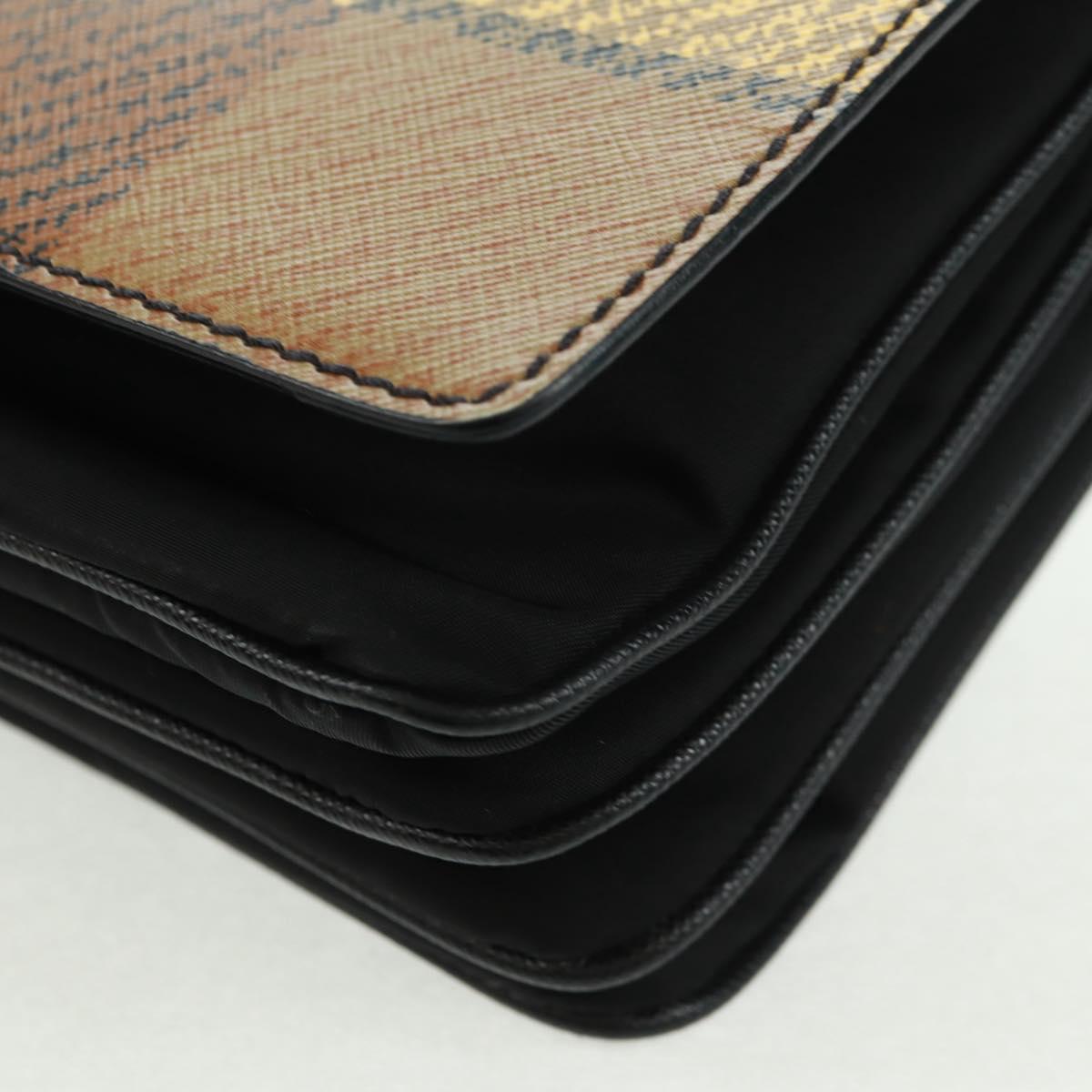 PRADA Hand Bag Nylon Black Silver Auth 159878V
