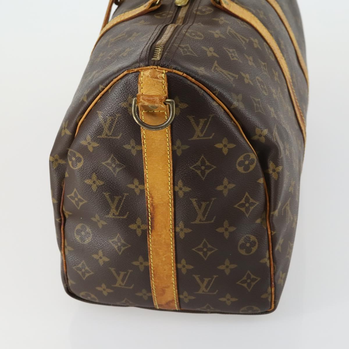 LOUIS VUITTON Monogram Keepall Bandouliere 45 Boston Bag M41418 LV Auth 159904