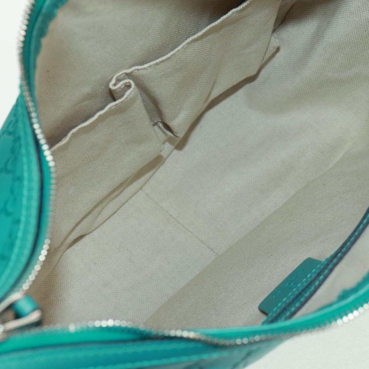 GUCCI GG Canvas Guccissima Bag Light Blue Silver Gold 232962 Auth 159906SAV