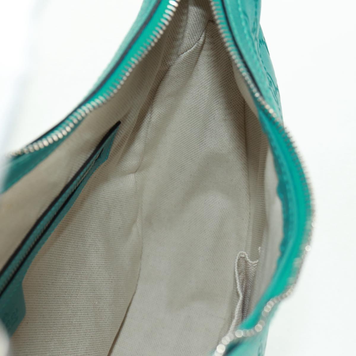GUCCI GG Canvas Guccissima Bag Light Blue Silver Gold 232962 Auth 159906SAV