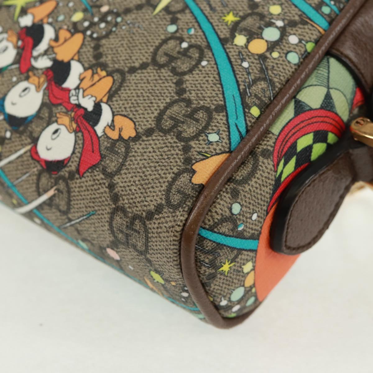 GUCCI Micro GG Supreme Disney Collaboration Bag PVC Beige 602536 Auth 159909SAM
