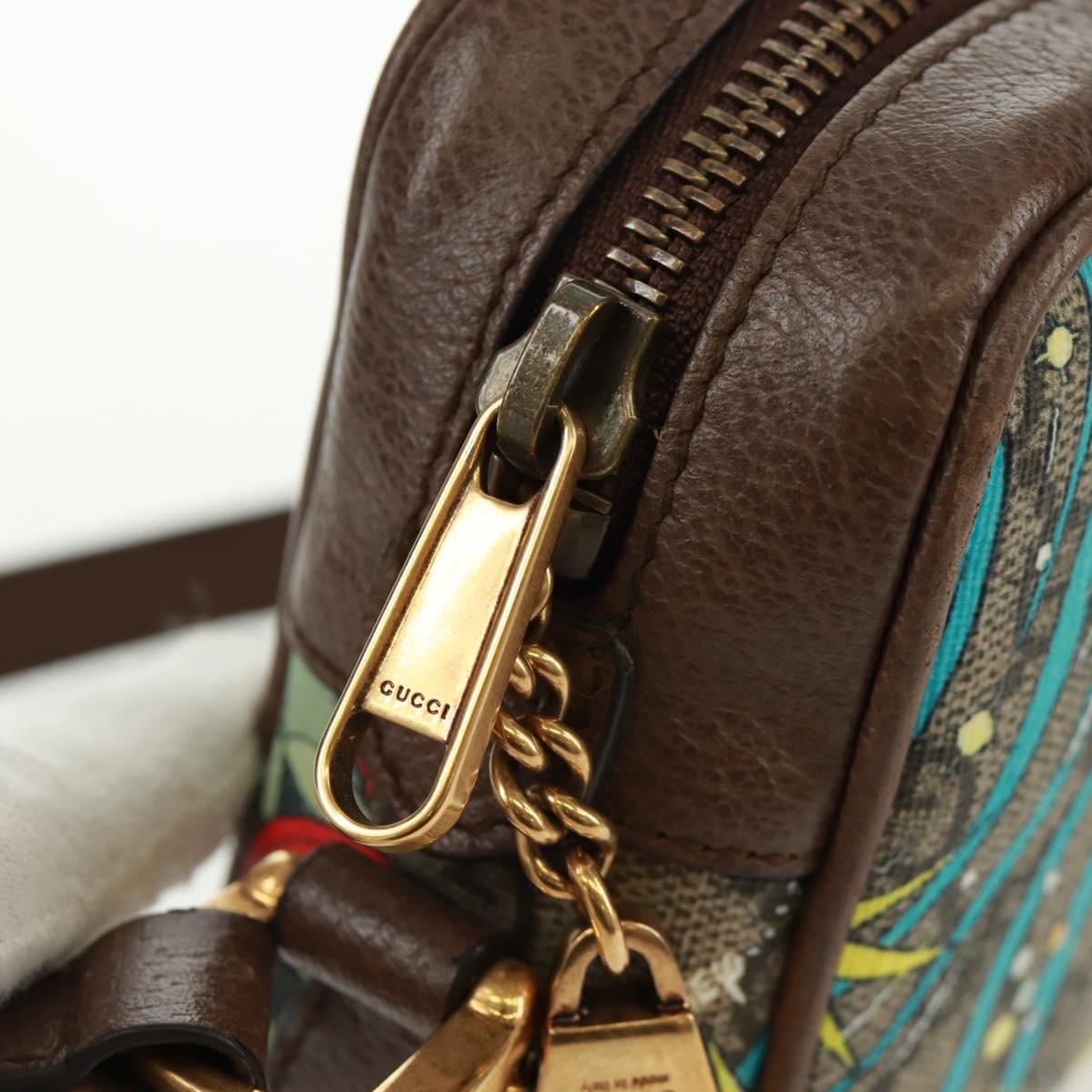 GUCCI Micro GG Supreme Disney Collaboration Bag PVC Beige 602536 Auth 159909SAM