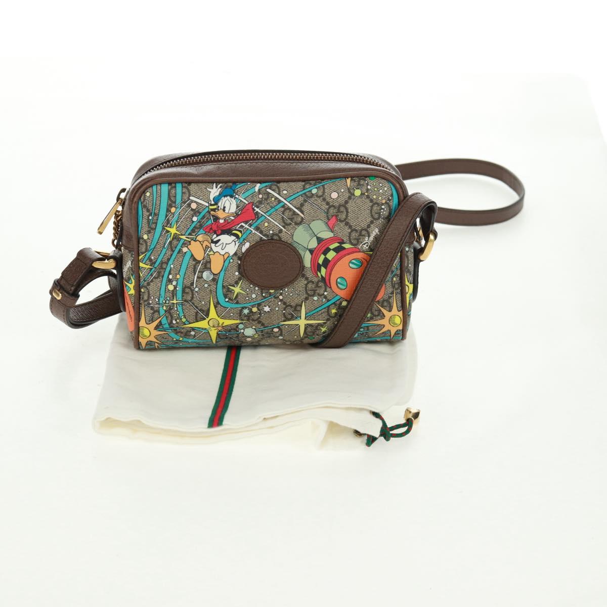GUCCI Micro GG Supreme Disney Collaboration Bag PVC Beige 602536 Auth 159909SAM