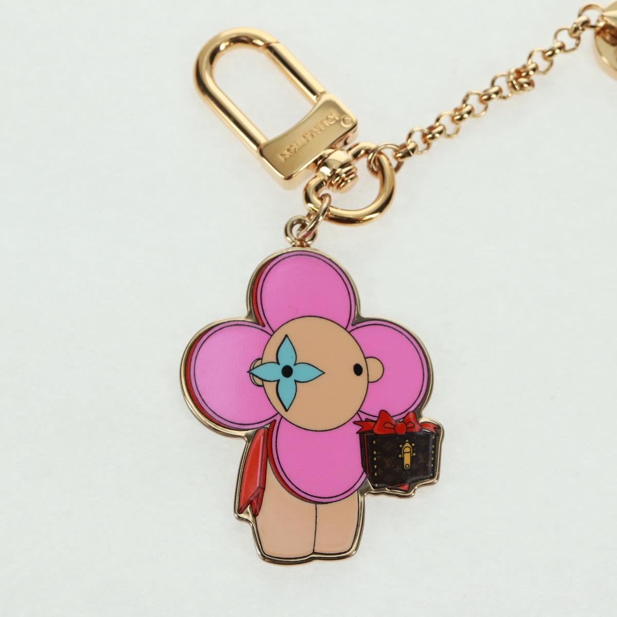 LOUIS VUITTON Monogram Vivienne BFF Christmas Chain Gold M00503 Auth 159921SAM