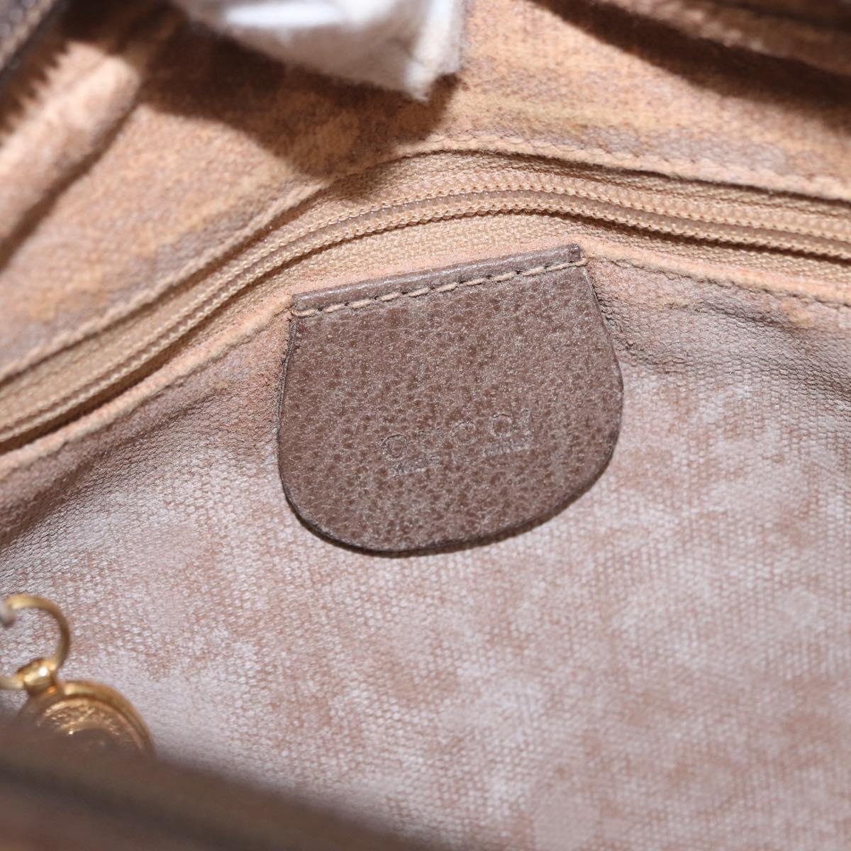 GUCCI GG Supreme Shoulder Bag PVC Beige Gold 007 115 6423 Auth 159950