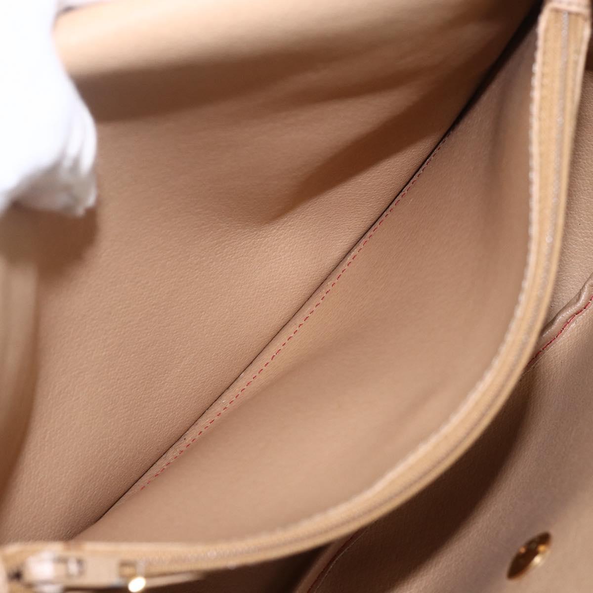 Christian Dior Trotter Canvas Shoulder Bag PVC Red Gold Auth 159963