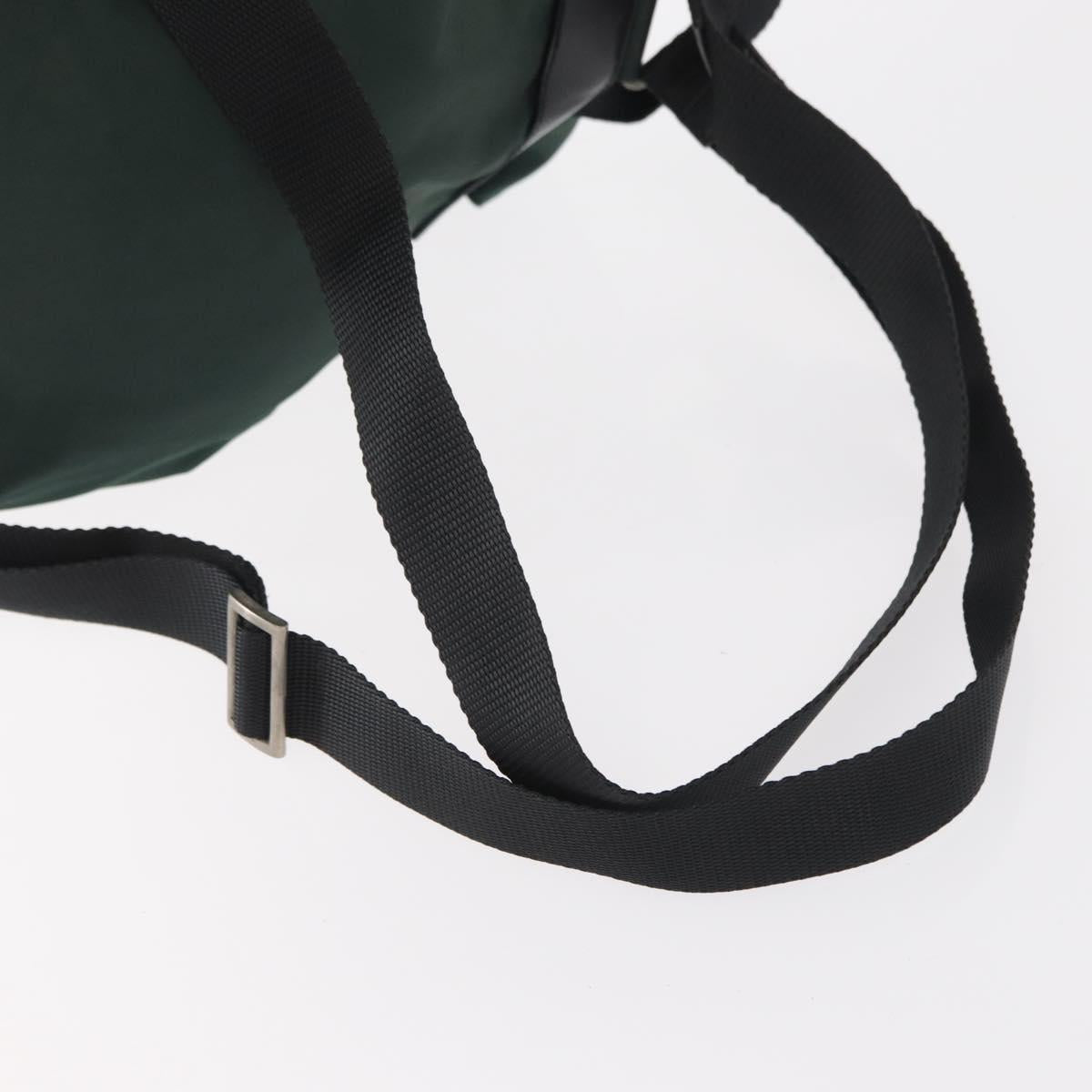 PRADA Backpack Nylon Green Silver Auth 159970