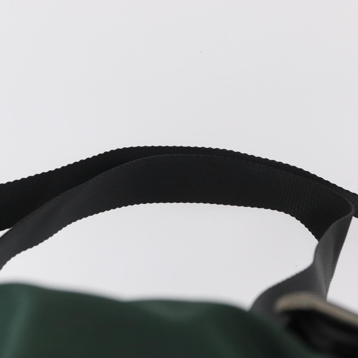 PRADA Backpack Nylon Green Silver Auth 159970