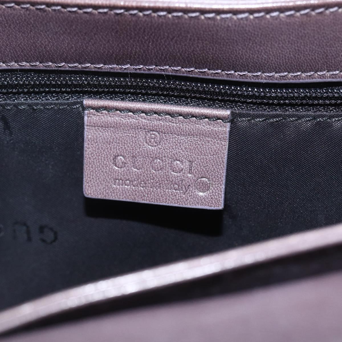 GUCCI Shoulder Bag Leather Brown 007 2014 3444 Auth 159973