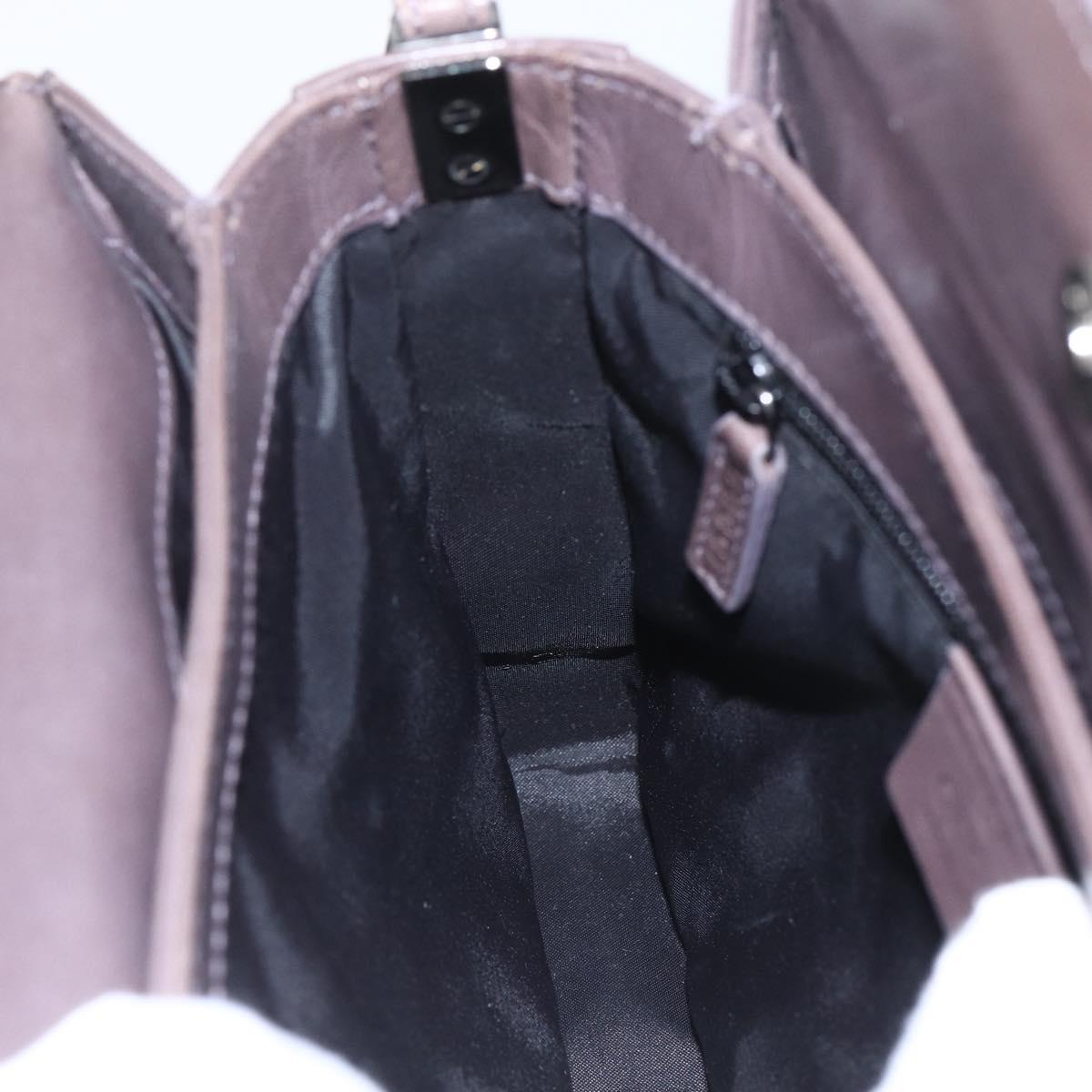 GUCCI Shoulder Bag Leather Brown 007 2014 3444 Auth 159973