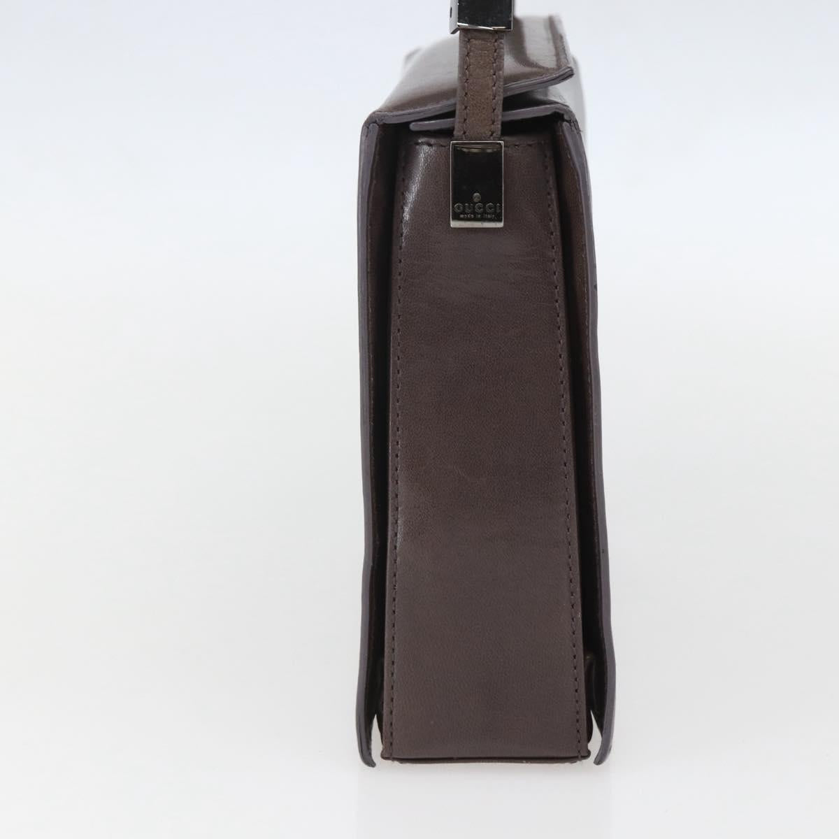 GUCCI Shoulder Bag Leather Brown 007 2014 3444 Auth 159973