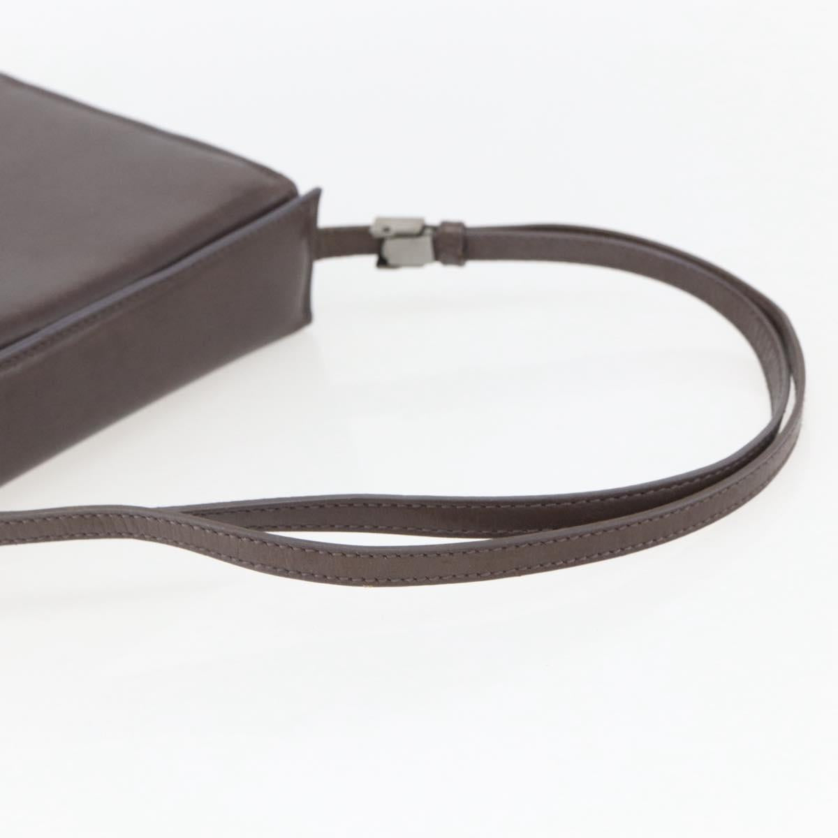 GUCCI Shoulder Bag Leather Brown 007 2014 3444 Auth 159973