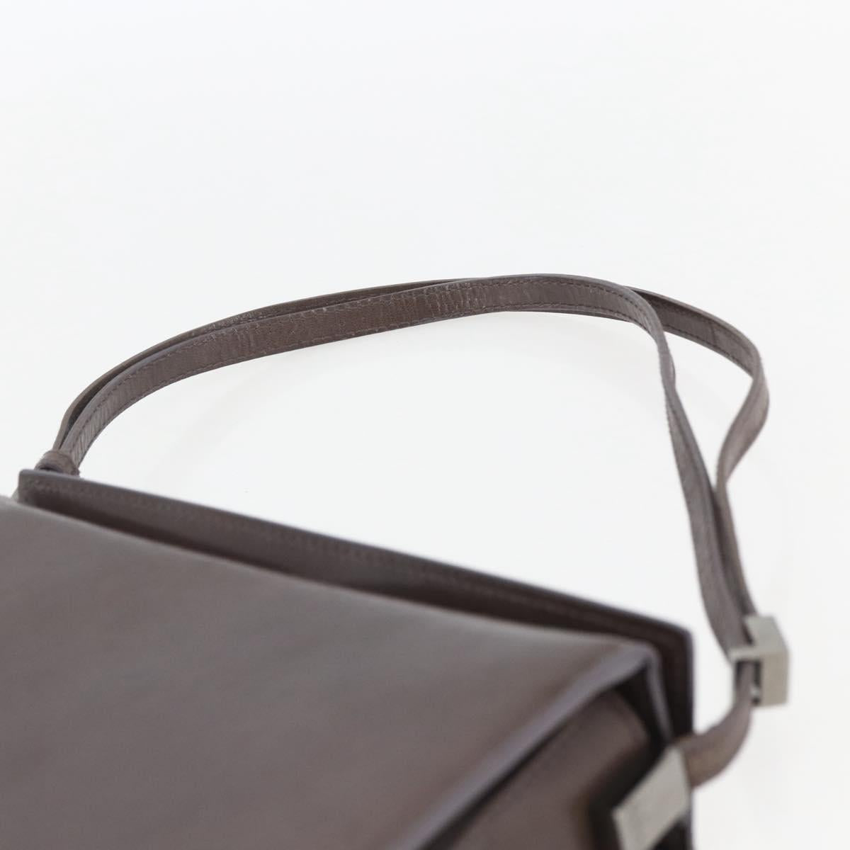 GUCCI Shoulder Bag Leather Brown 007 2014 3444 Auth 159973