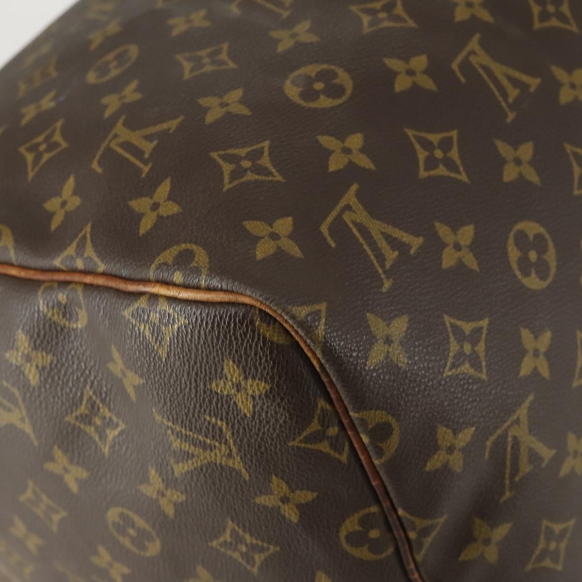 LOUIS VUITTON Monogram Keepall 55 Boston Bag M41424 LV Auth 160016