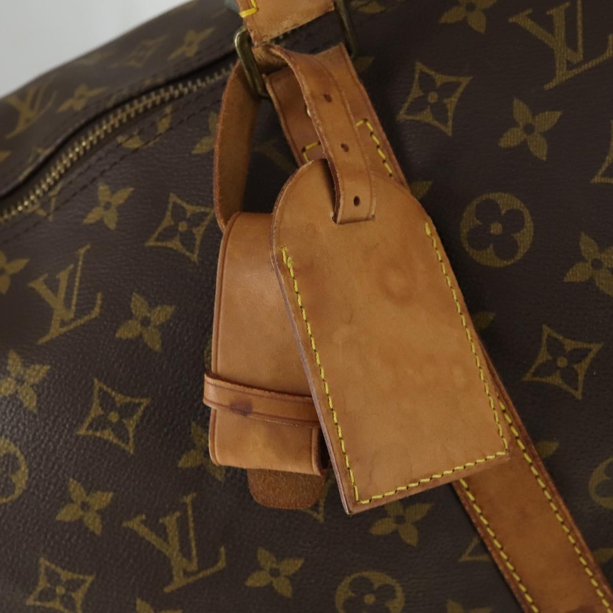LOUIS VUITTON Monogram Keepall 55 Boston Bag M41424 LV Auth 160016