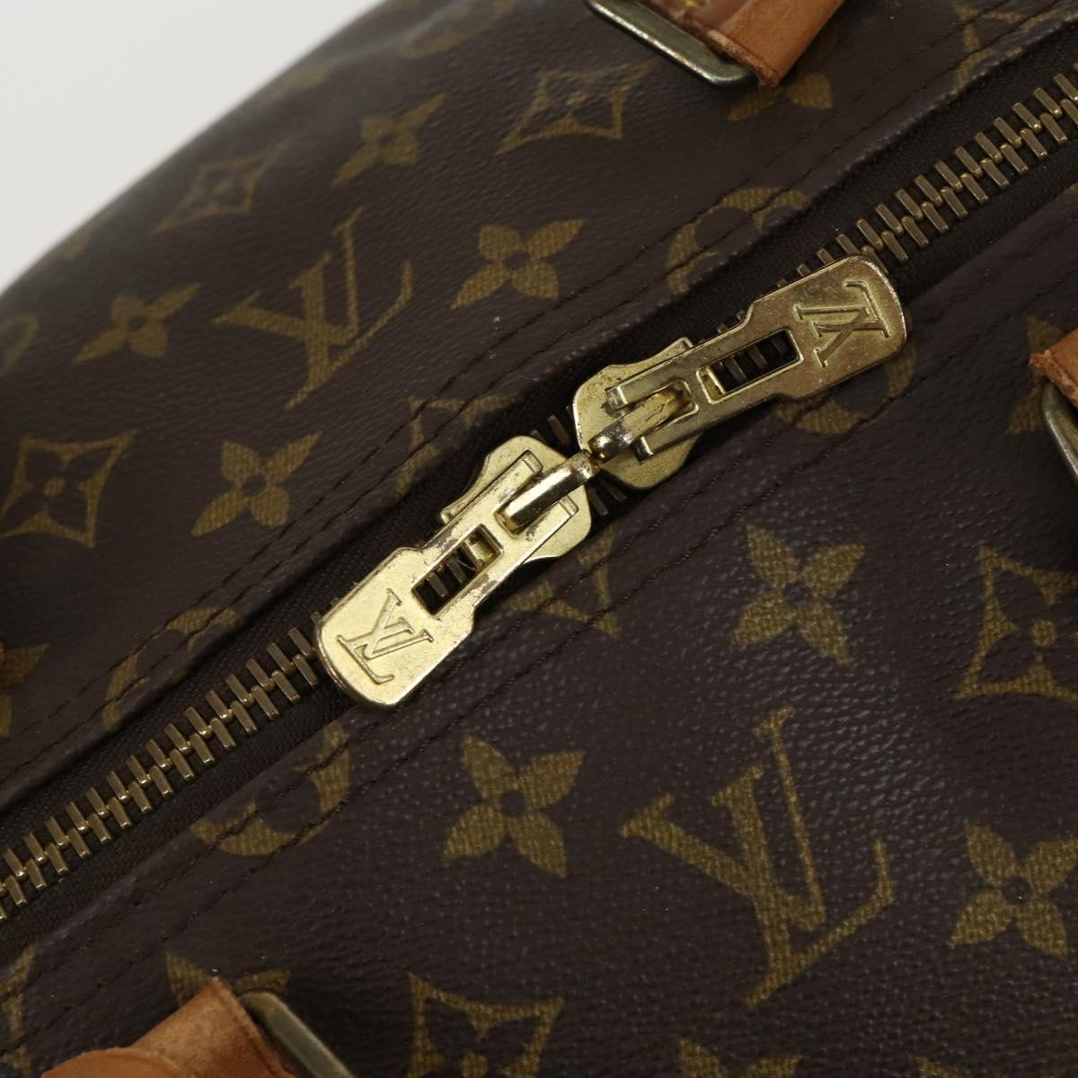 LOUIS VUITTON Monogram Keepall 55 Boston Bag M41424 LV Auth 160016