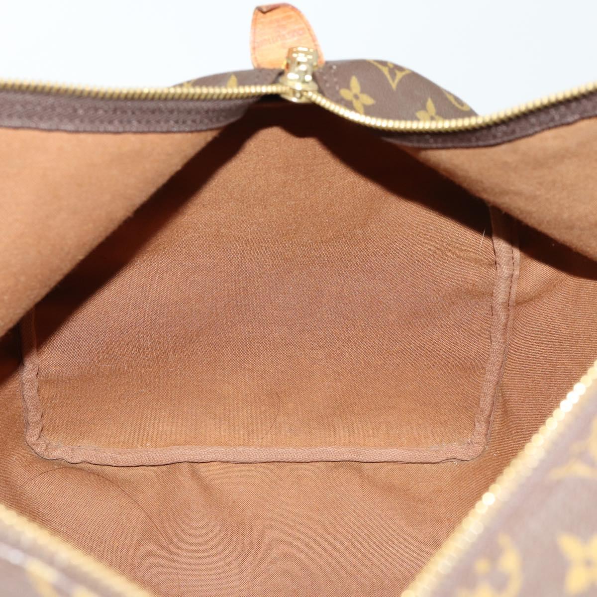 LOUIS VUITTON Monogram Keepall 55 Boston Bag M41424 LV Auth 160016