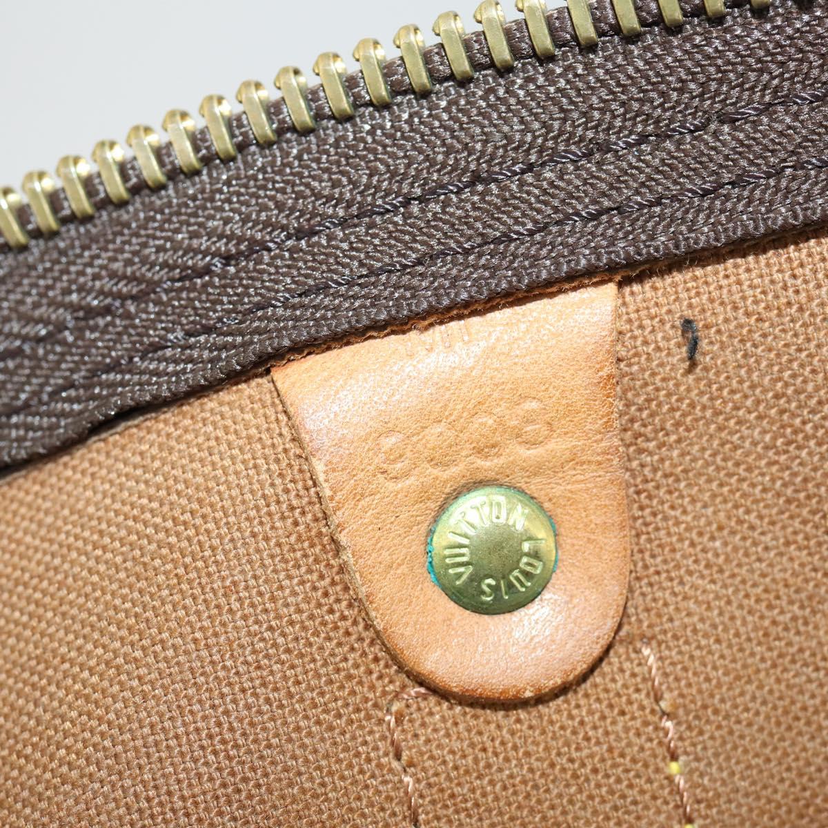 LOUIS VUITTON Monogram Keepall 55 Boston Bag M41424 LV Auth 160016