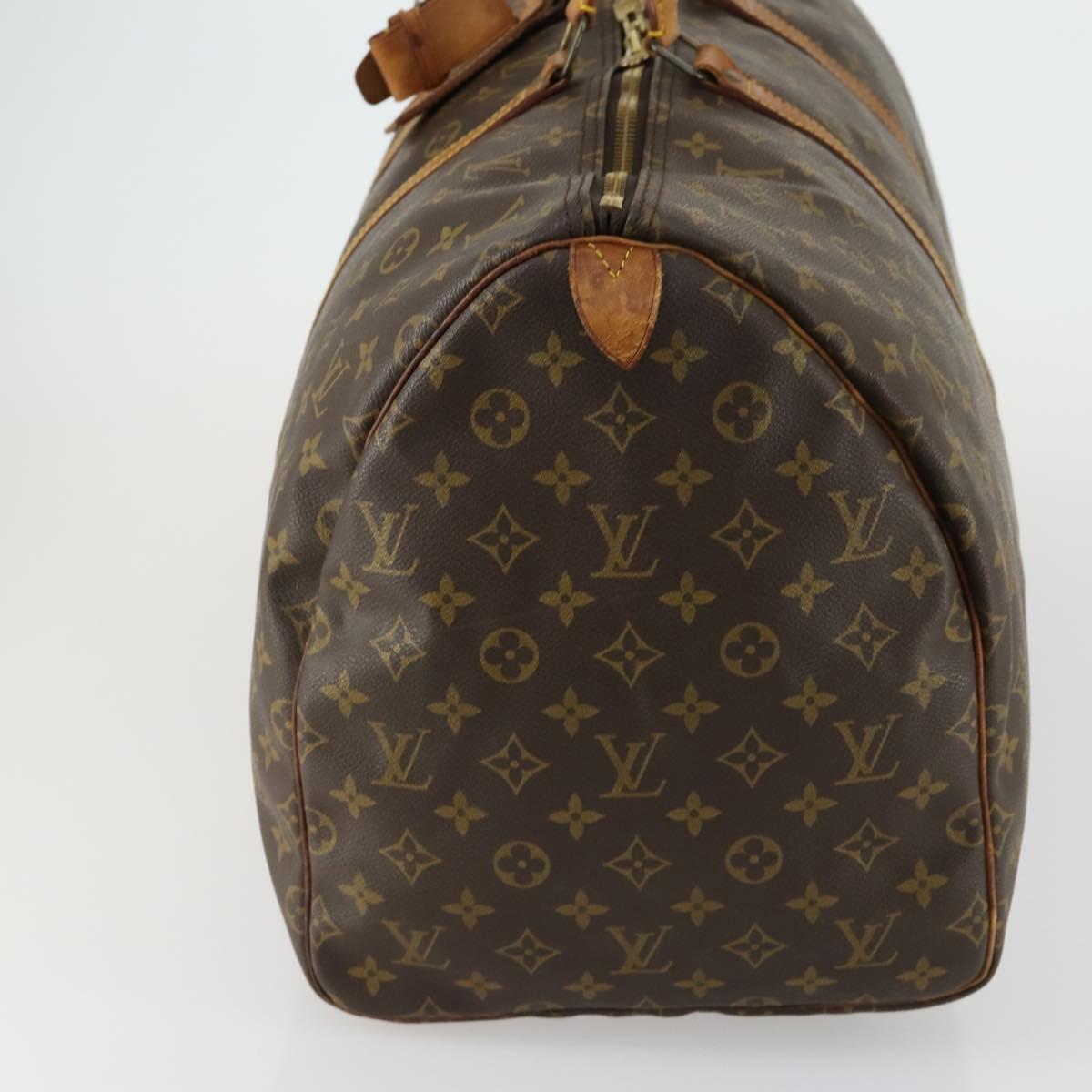 LOUIS VUITTON Monogram Keepall 55 Boston Bag M41424 LV Auth 160016