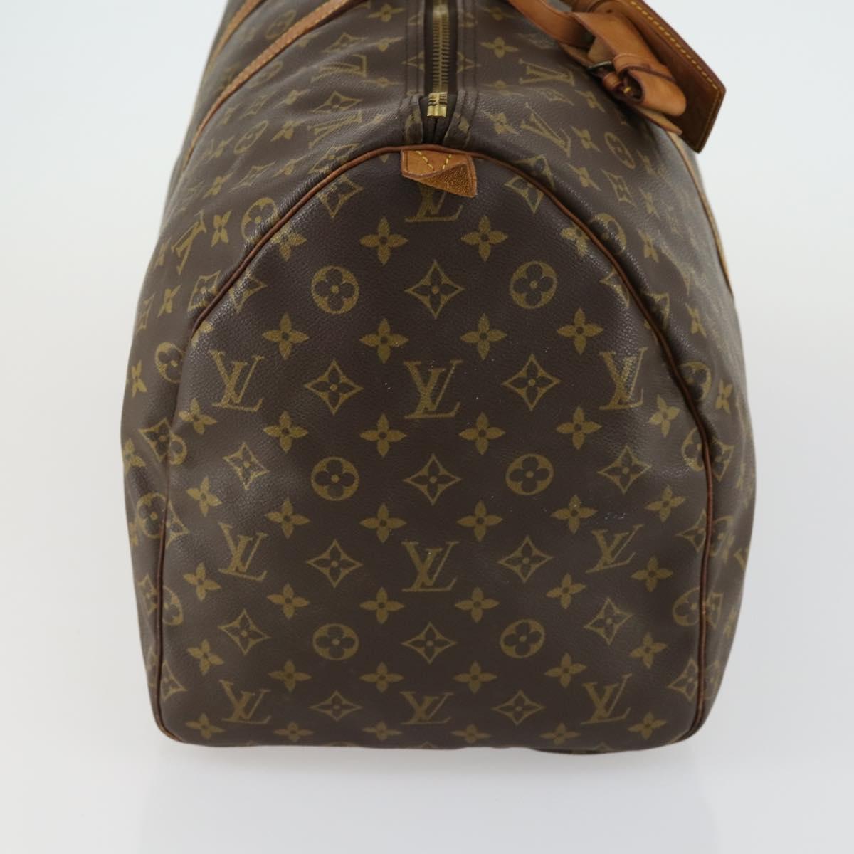 LOUIS VUITTON Monogram Keepall 55 Boston Bag M41424 LV Auth 160016