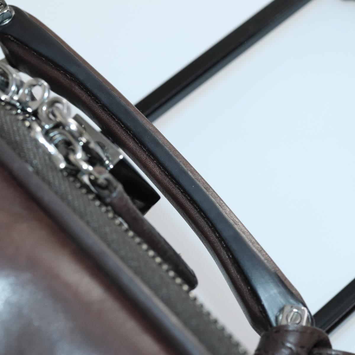 GUCCI GG Supreme Suitcase PVC Beige Silver 101678 Auth 160065