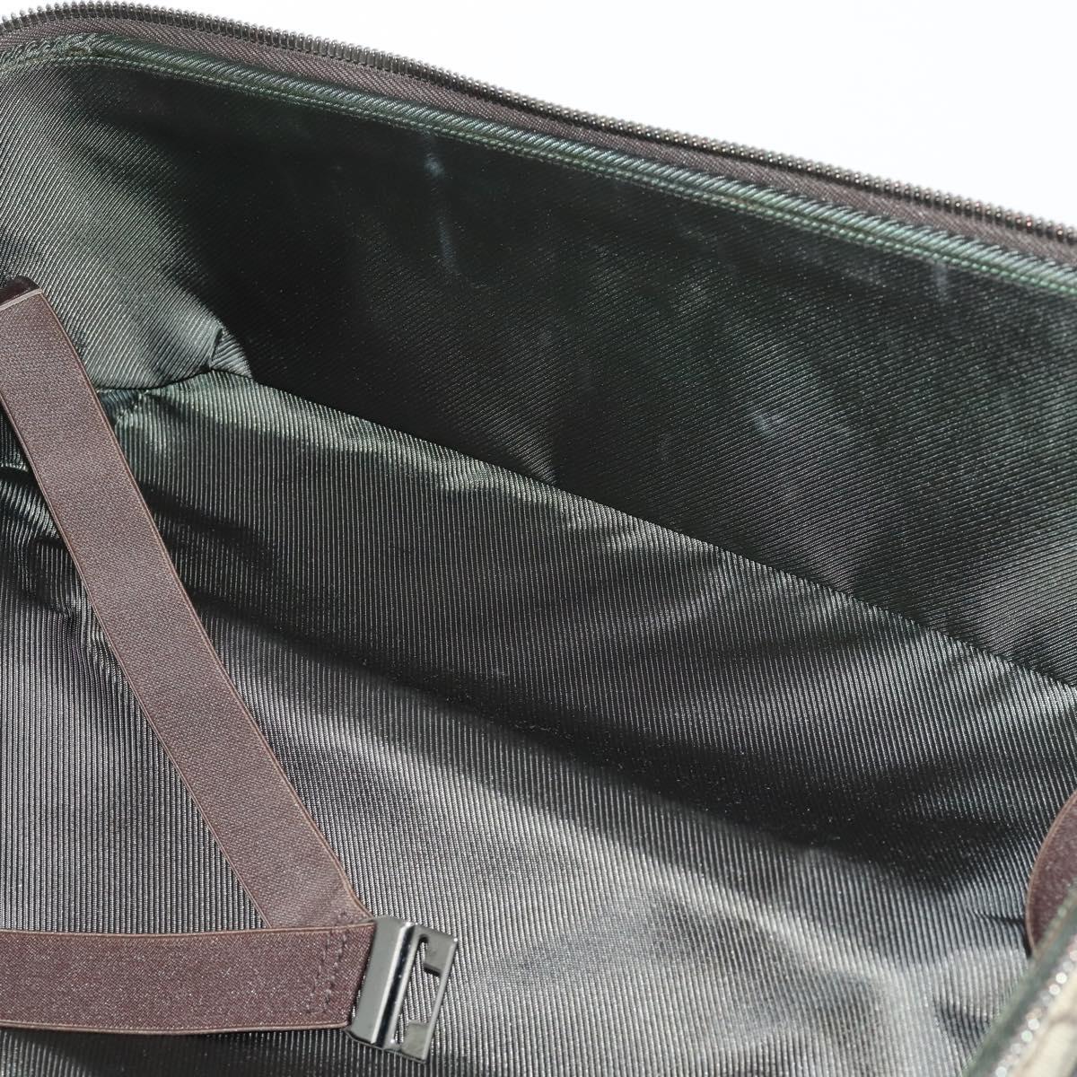 GUCCI GG Supreme Suitcase PVC Beige Silver 101678 Auth 160065