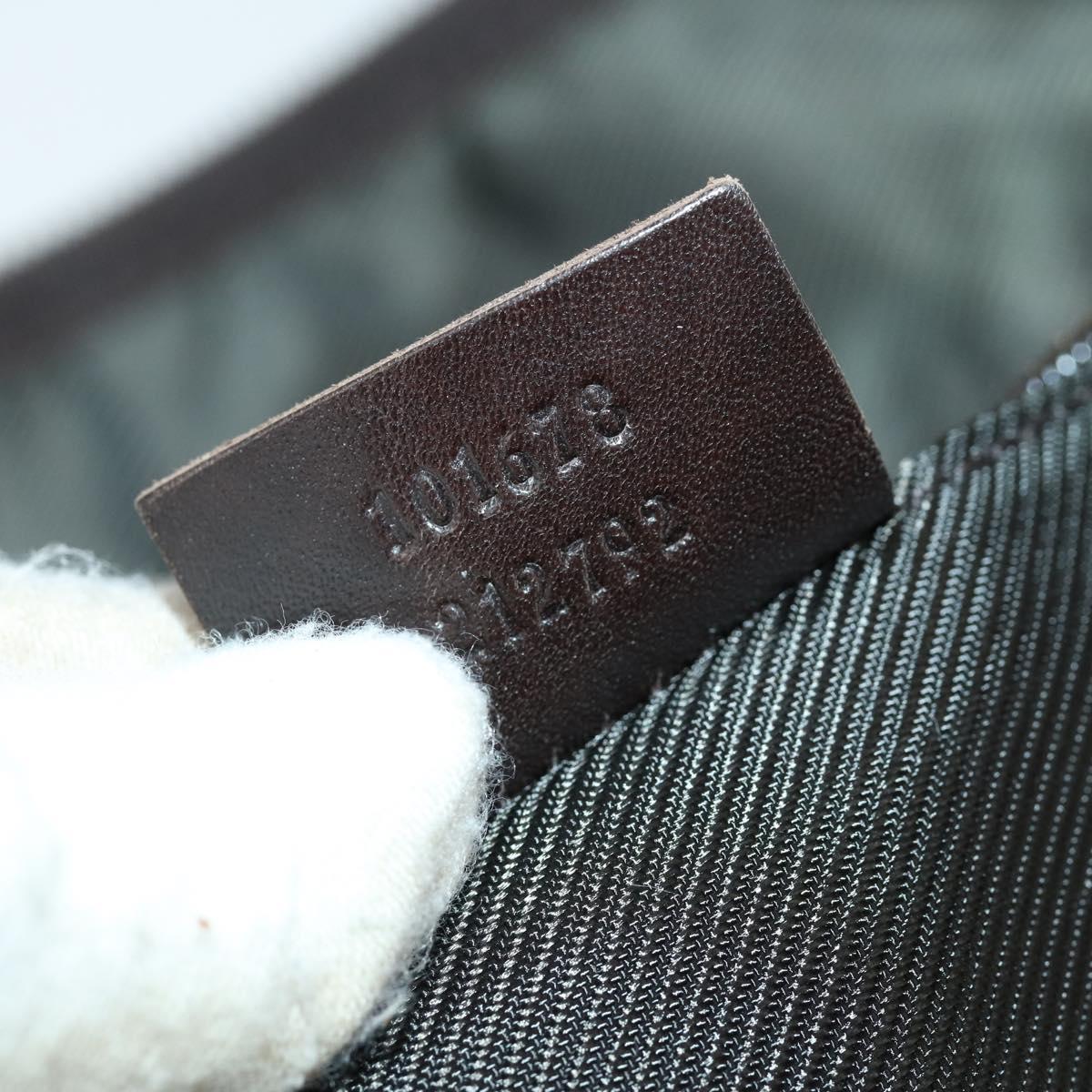 GUCCI GG Supreme Suitcase PVC Beige Silver 101678 Auth 160065