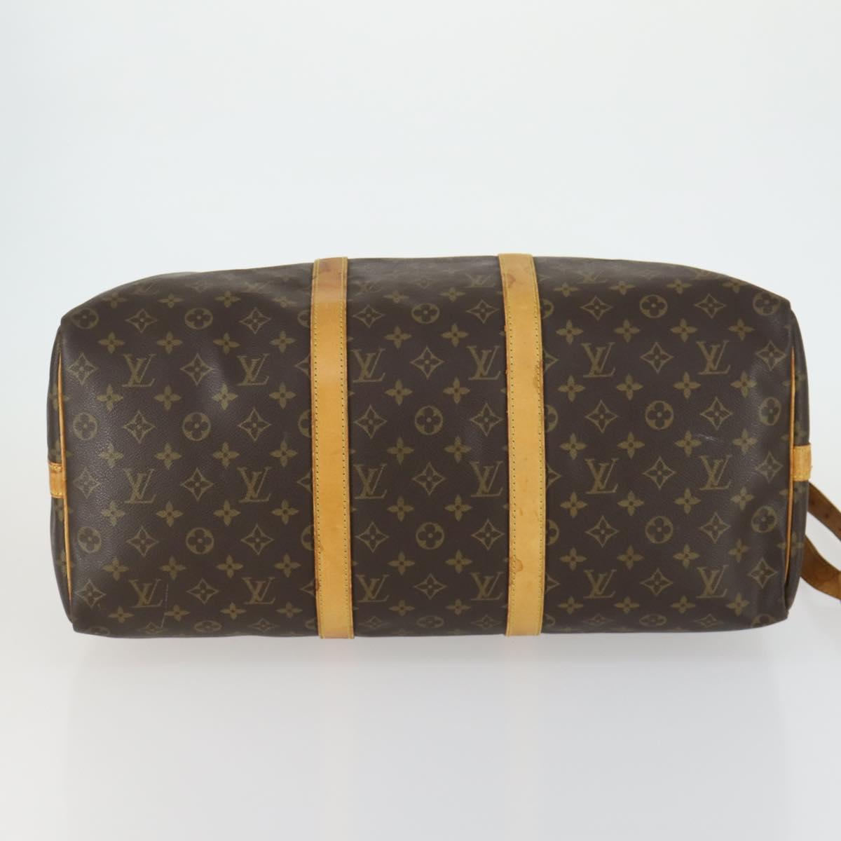LOUIS VUITTON Monogram Keepall Bandouliere 50 Boston Bag M41416 LV Auth 160070