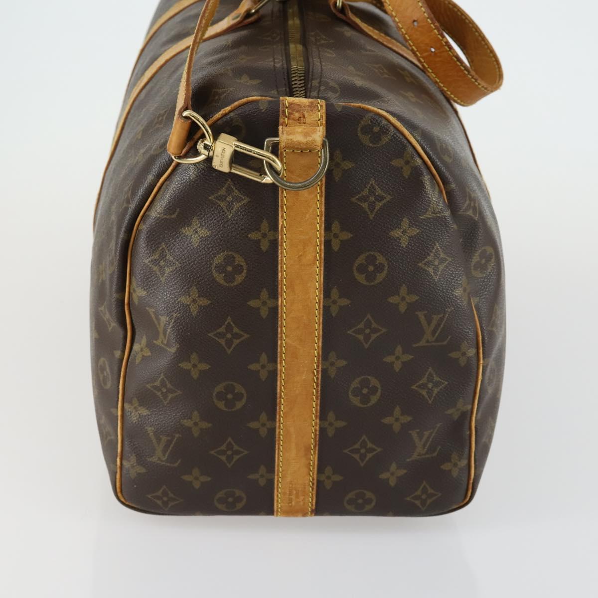 LOUIS VUITTON Monogram Keepall Bandouliere 50 Boston Bag M41416 LV Auth 160070