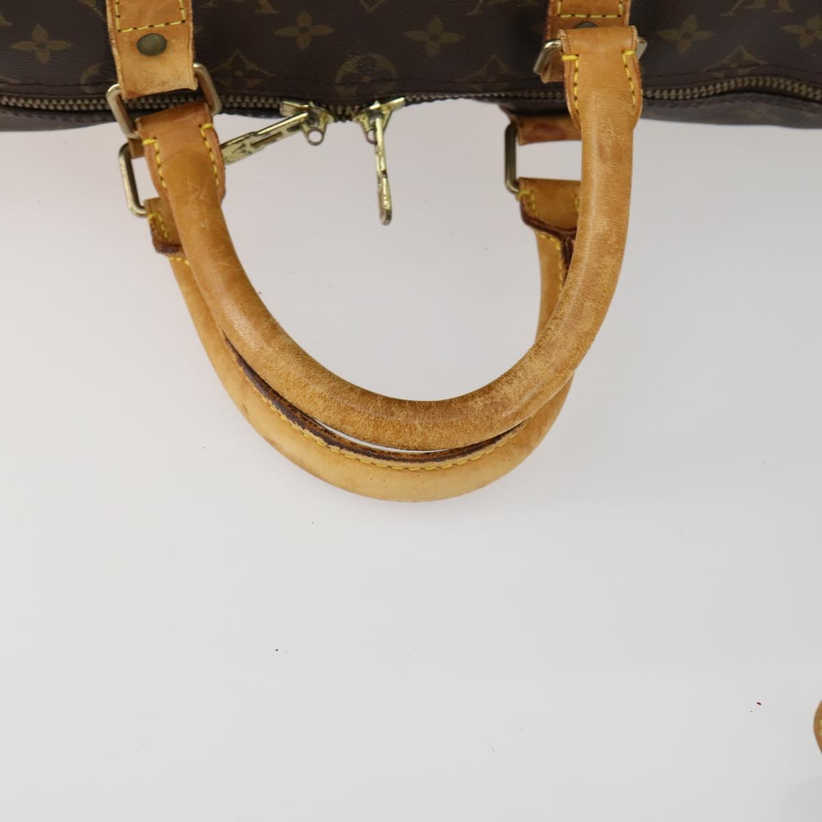 LOUIS VUITTON Monogram Keepall Bandouliere 50 Boston Bag M41416 LV Auth 160070