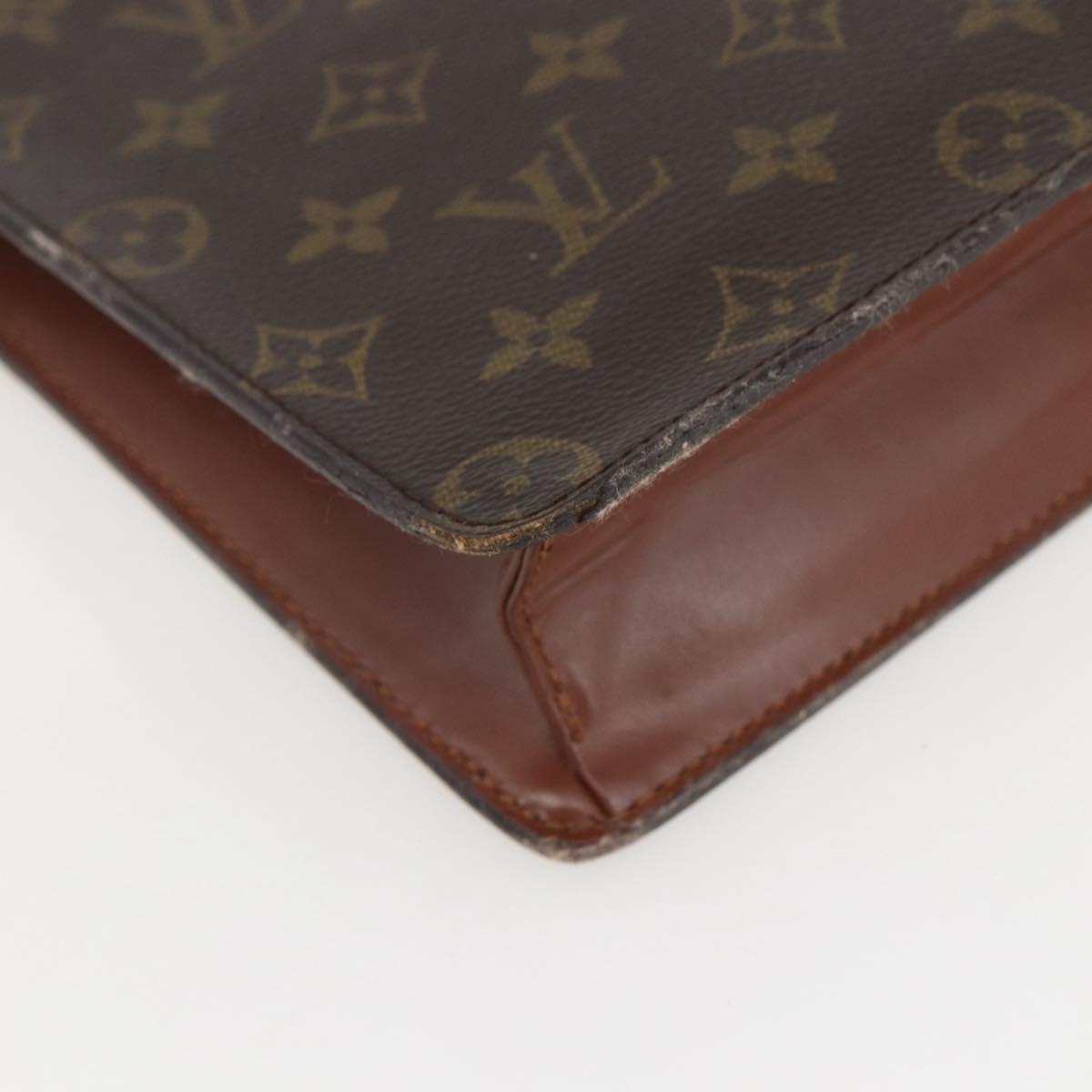 LOUIS VUITTON Monogram Pochette Homme Clutch Bag M51795 LV Auth 160077