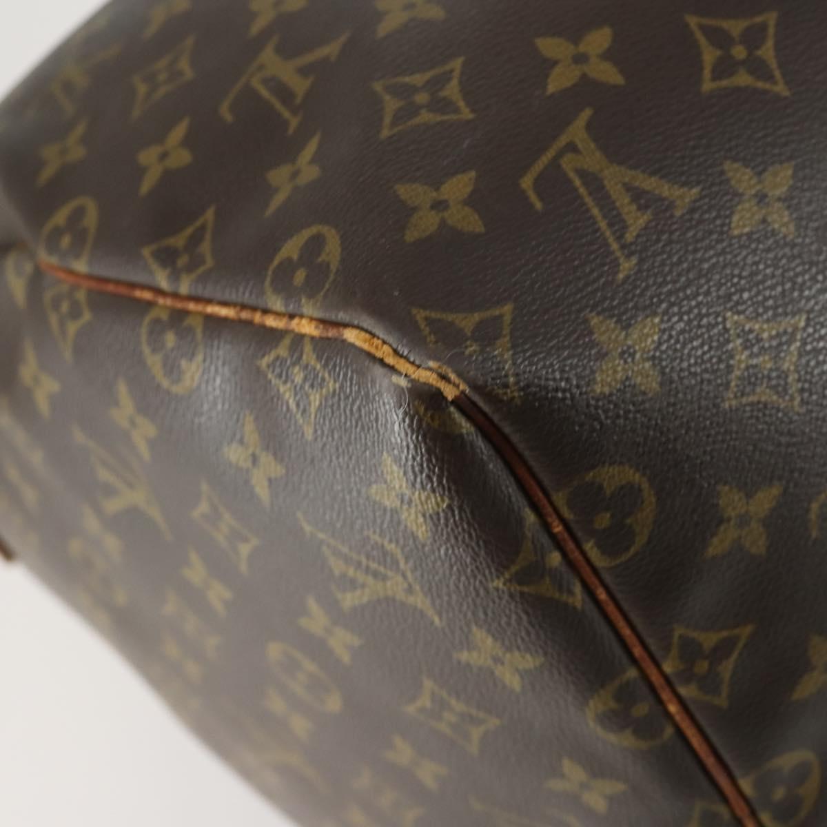 LOUIS VUITTON Monogram Keepall 55 Boston Bag M41424 LV Auth 160112