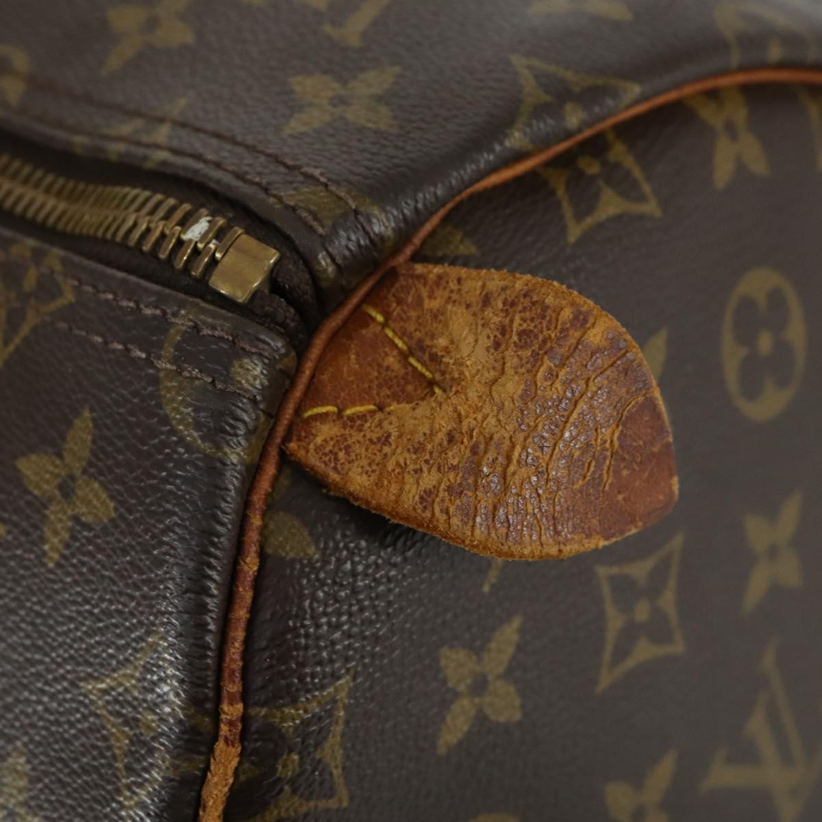LOUIS VUITTON Monogram Keepall 55 Boston Bag M41424 LV Auth 160112