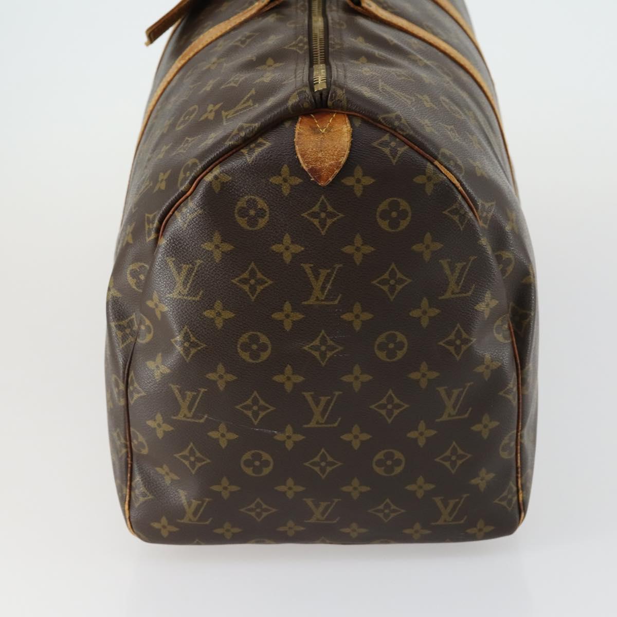 LOUIS VUITTON Monogram Keepall 55 Boston Bag M41424 LV Auth 160112