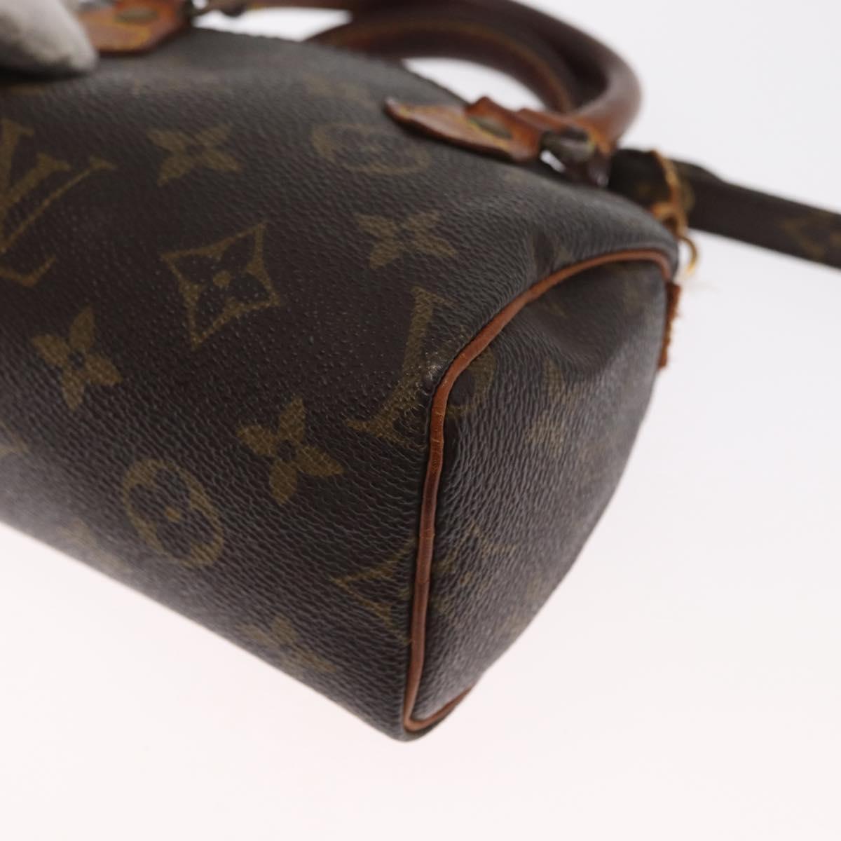 LOUIS VUITTON Monogram Mini Speedy Hand Bag M41534 LV Auth 160115