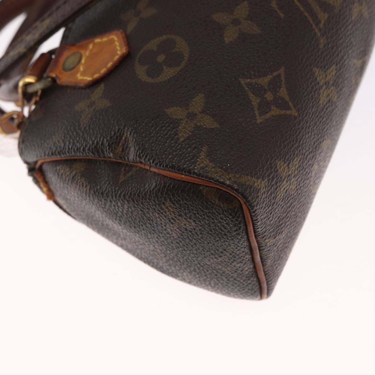 LOUIS VUITTON Monogram Mini Speedy Hand Bag M41534 LV Auth 160115