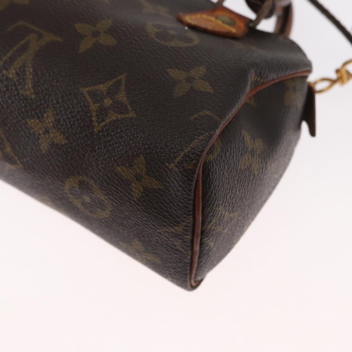 LOUIS VUITTON Monogram Mini Speedy Hand Bag M41534 LV Auth 160115