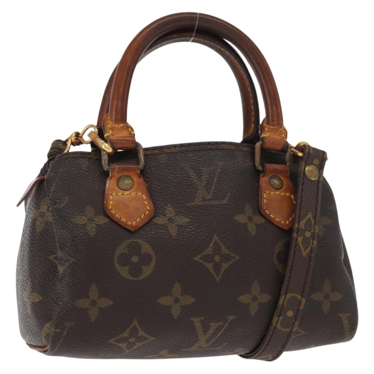 LOUIS VUITTON Monogram Mini Speedy Hand Bag M41534 LV Auth 160115