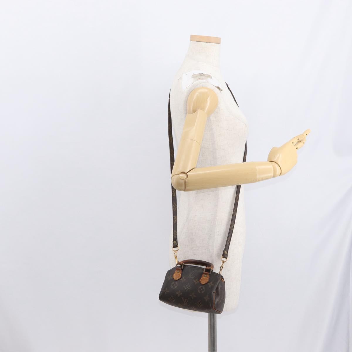 LOUIS VUITTON Monogram Mini Speedy Hand Bag M41534 LV Auth 160115