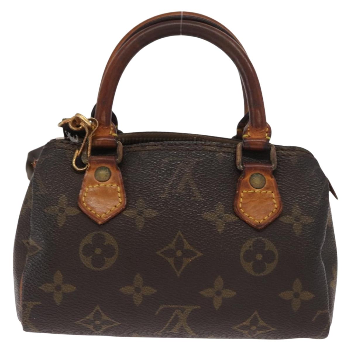 LOUIS VUITTON Monogram Mini Speedy Hand Bag M41534 LV Auth 160115